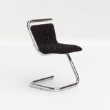 Anonimo set of 6 Italian chrome "S" chairs 1970s