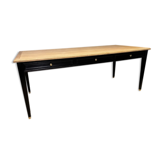 Administration table for dining room or rectangular oak desk