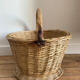 Rattan wicker pan