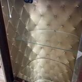 Vitrine bar à roulettes eclairée vitange annees 50