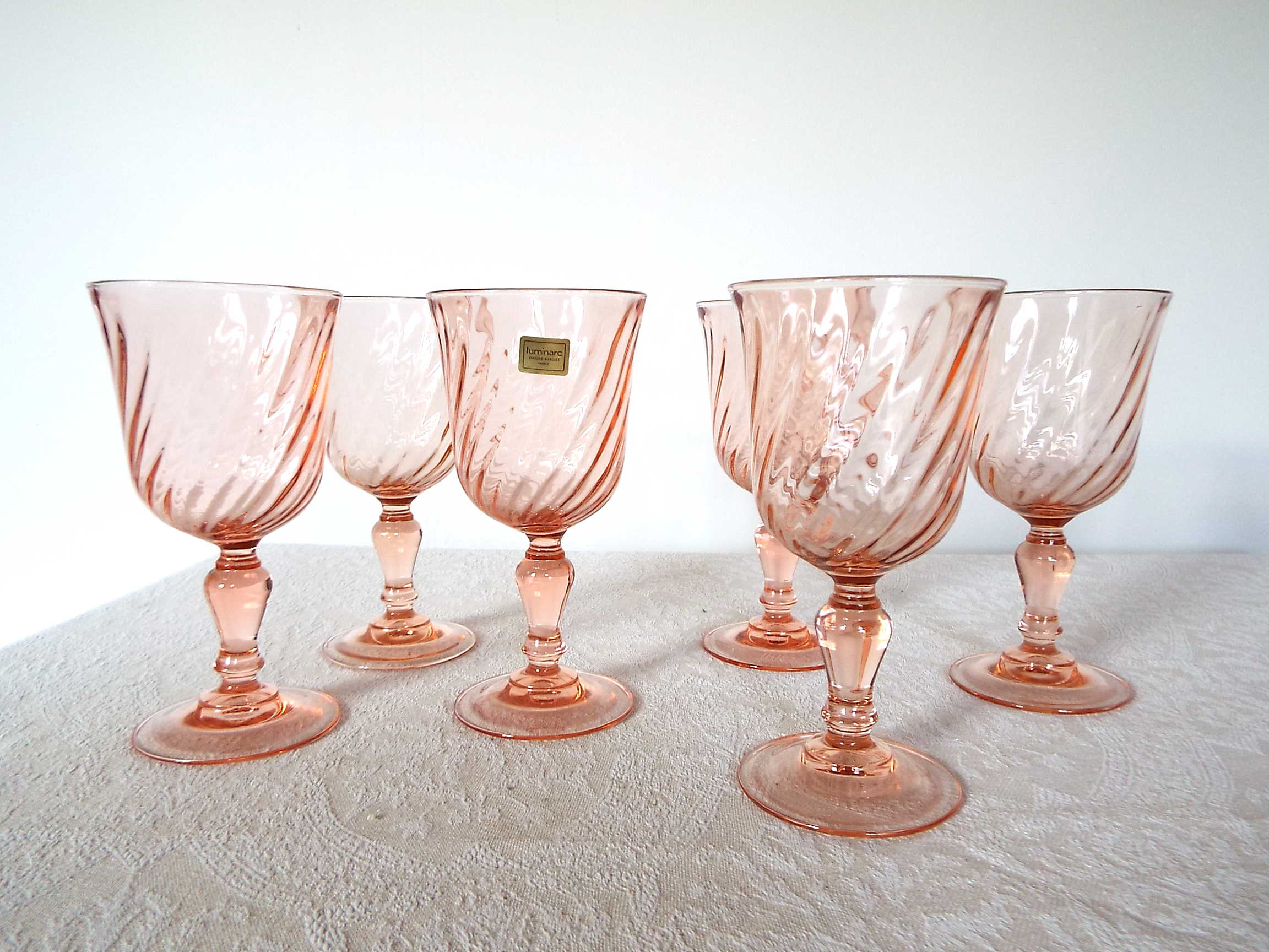 6 Rosaline water glasses