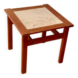 Scandinavian travertine coffee table