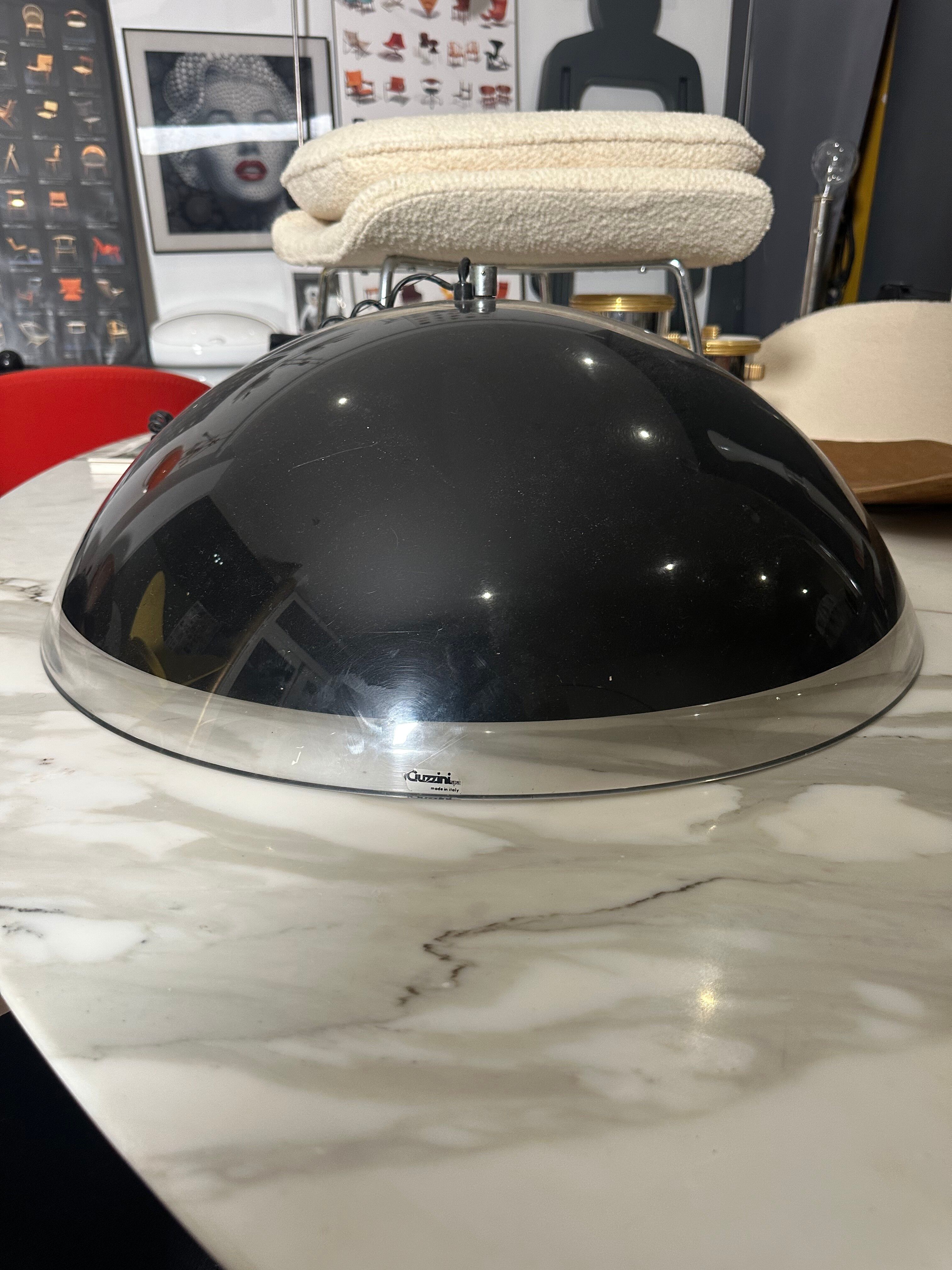 Large Guzzini pendant light from the 70s (65cm in diameter)