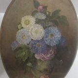 Pair of medallions still life XlXth century