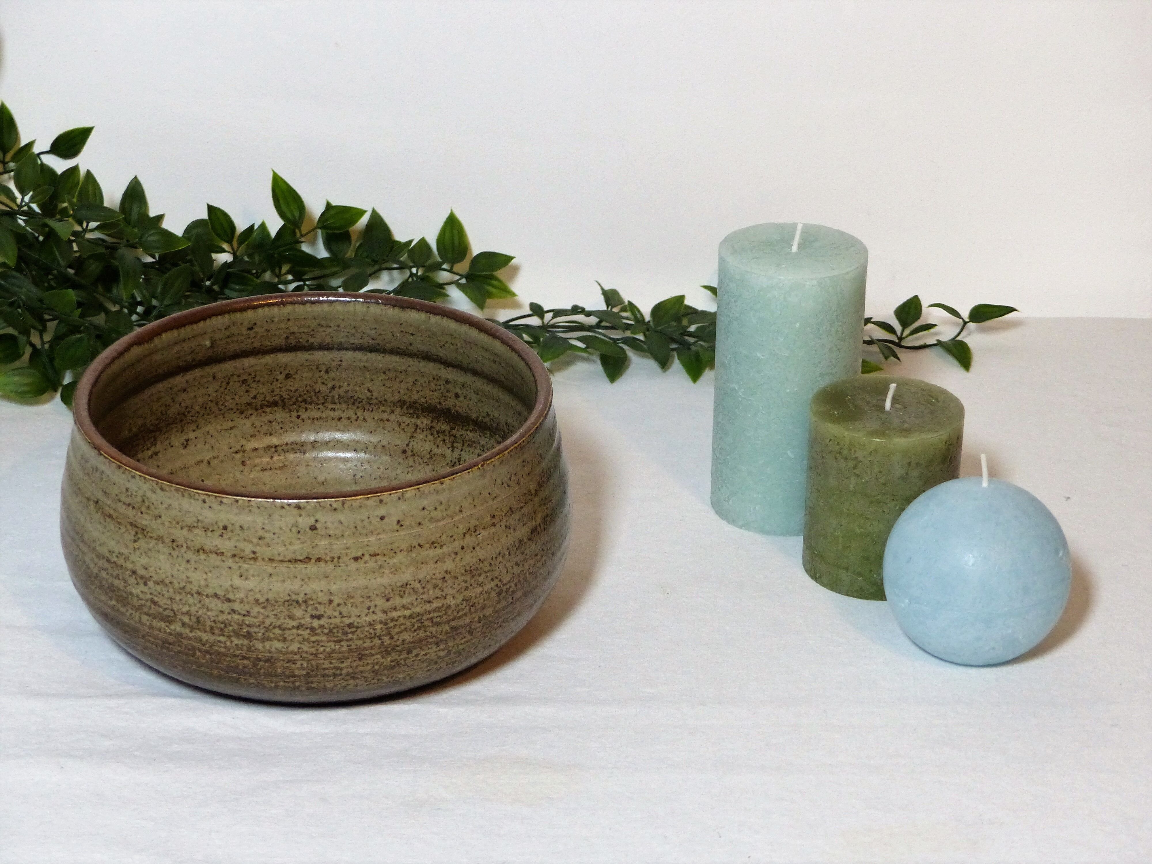 Signed terracotta Salad Bowl