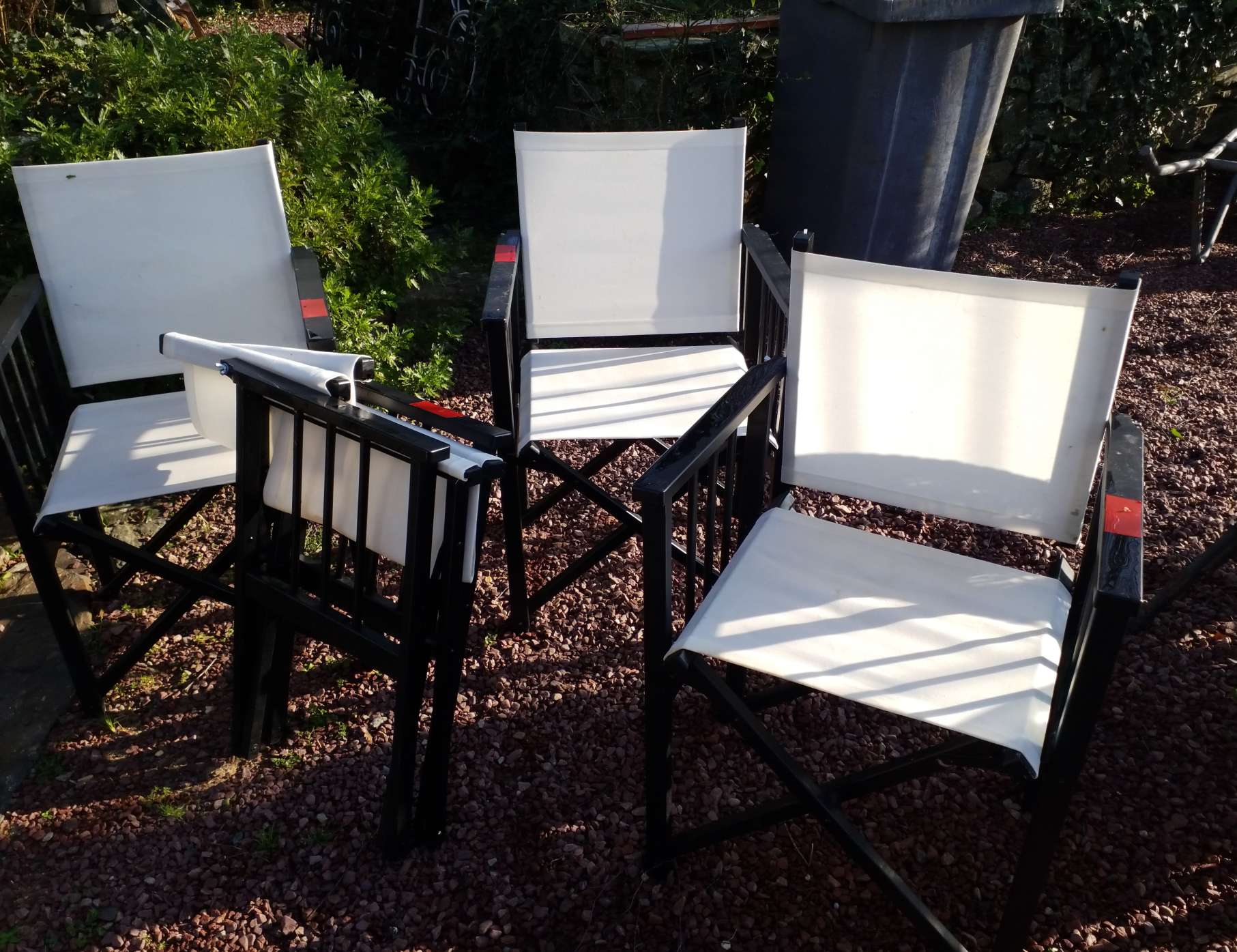 4 fauteuils en  toile