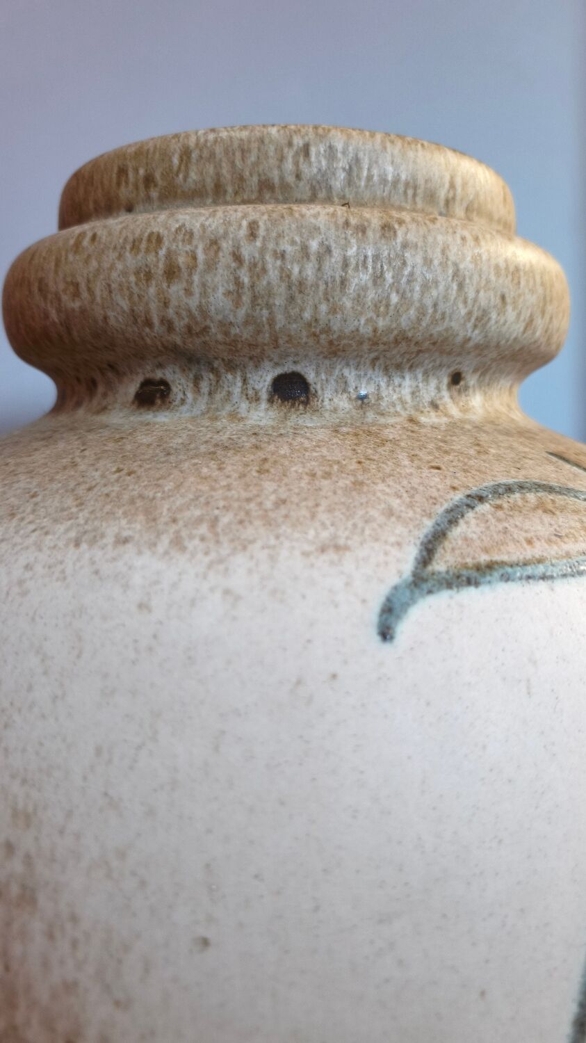 Vintage bamboo ceramic vase - West Germany