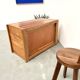 Solid elm chest of drawers, Maison Regain, circa 1970