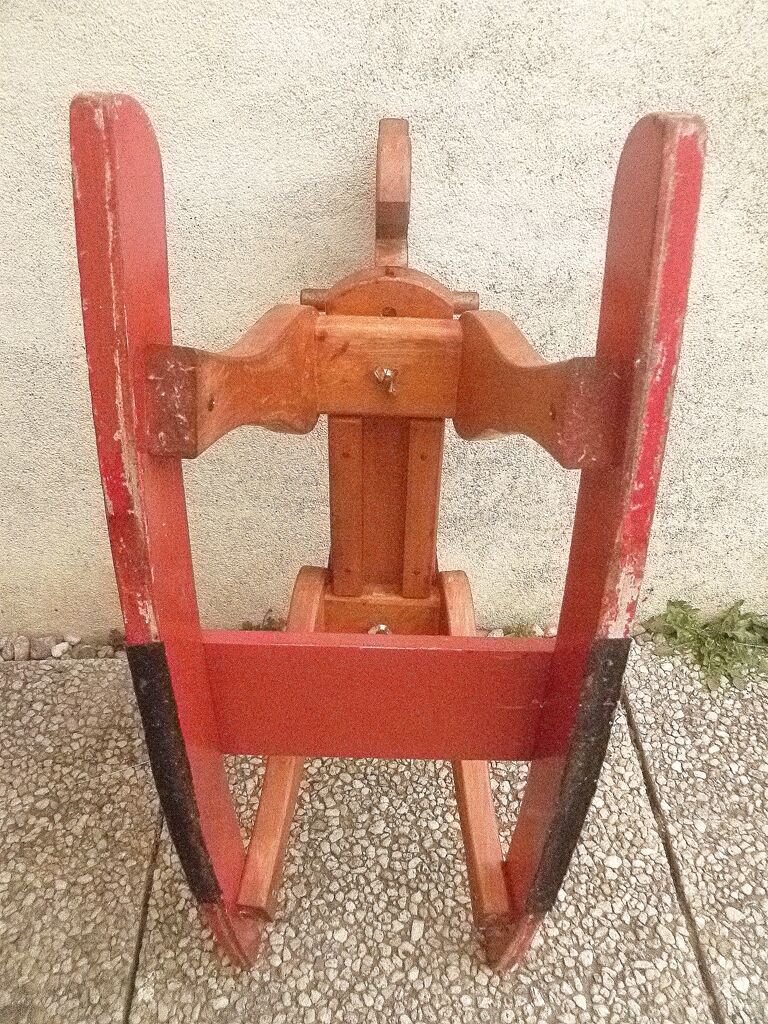 Wooden rocking horse