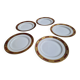 Dessert plates, fine porcelain, Arc de Triomphe, The Imperial Table