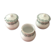Lot of 3 small pots including 2 with lids DIGOIN Sarregumines Nobilis 1900