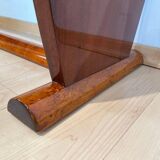 Art Deco Console Table in Thuja Roots, Birch and Silver-Plate, France, 1925