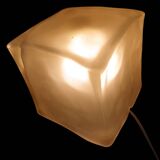 "Iviken" thick glass collector ice cube table lamp from Ikea