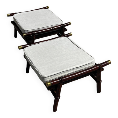 Paire d'ottomans John Wisner Far Horizons – Ficks Reed, 1954