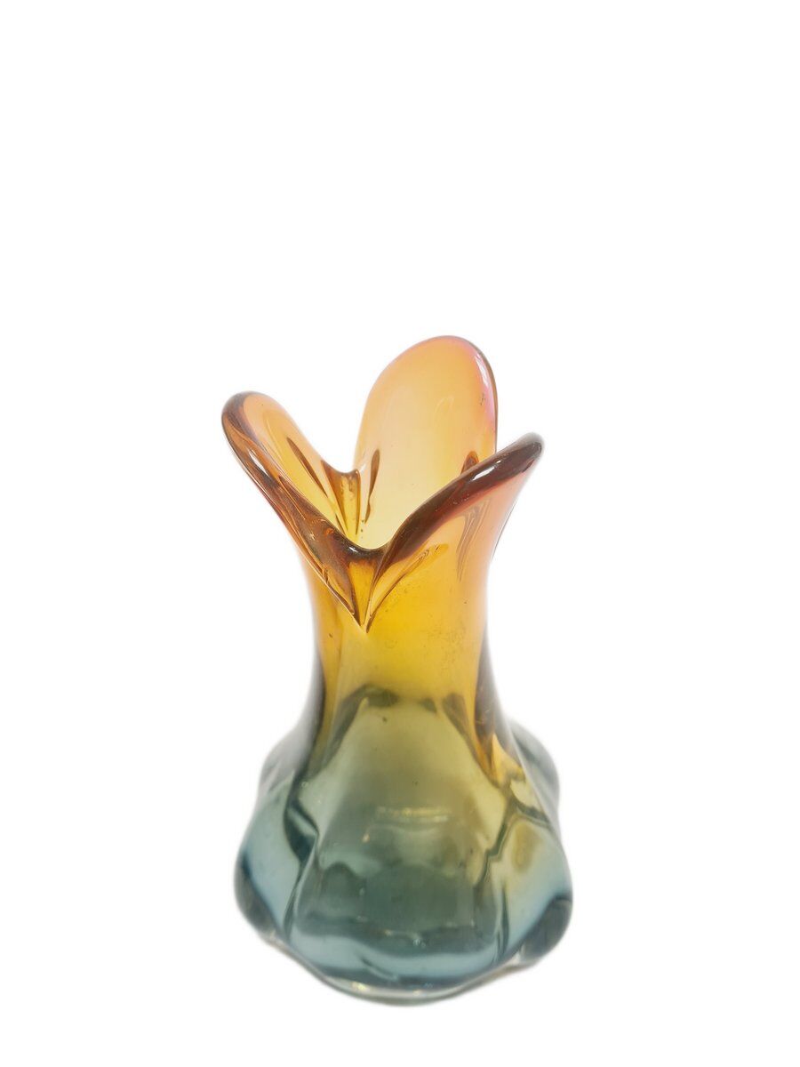 Vase by J. Hospodka for Chribska Glassworks, Former Czechoslovakia, 1960s