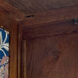 Parisian art deco wardrobe in solid raw oak, removable