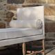 Day bed Louis XIII style reupholstered castle