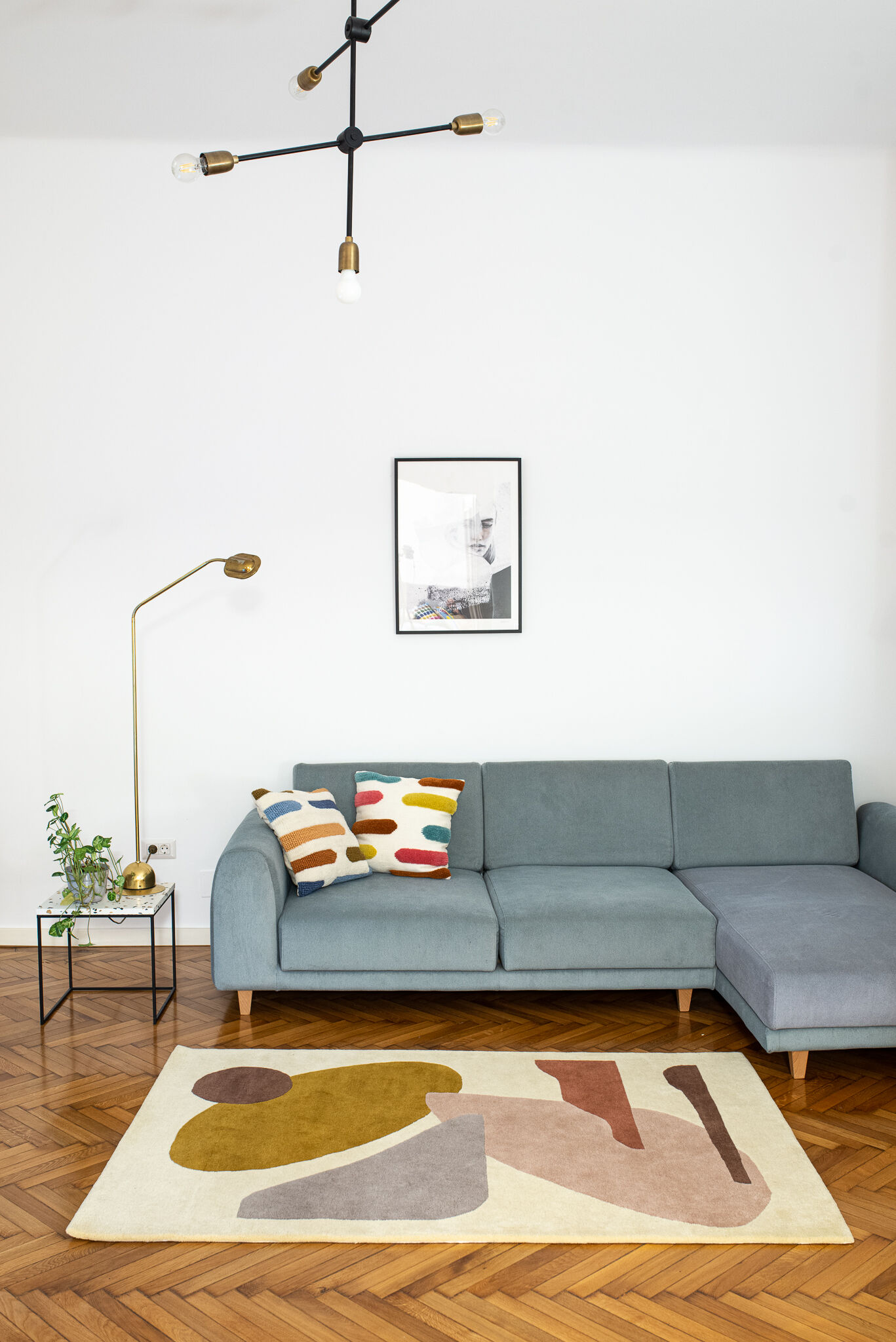 Clouds design carpet 140 x 210 cm