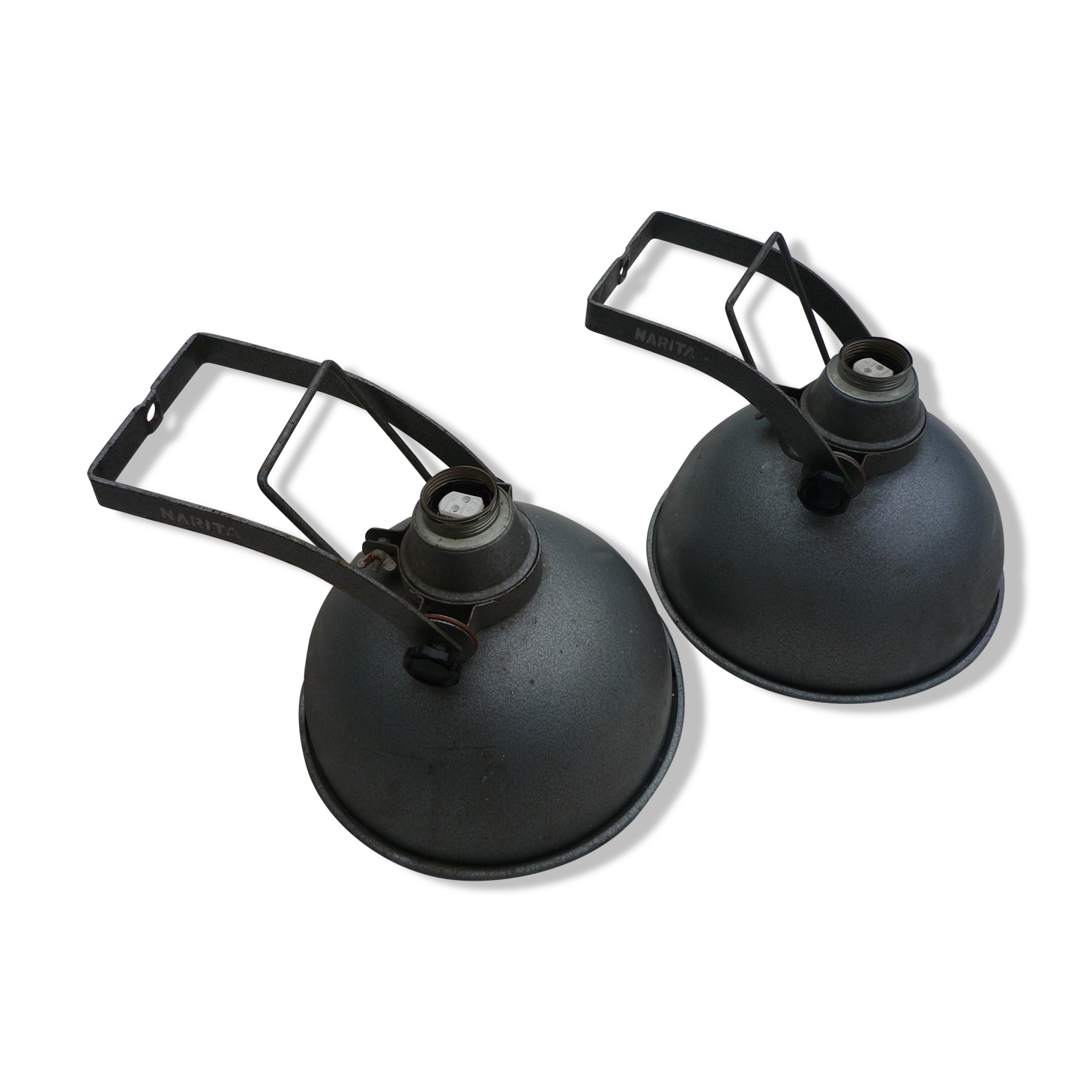 Set of 2 Narita projectors / wall spots, articulated, vintage industrial style