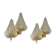 Midcentury Italian Murano Glass Leaf Sconces, Set of 2