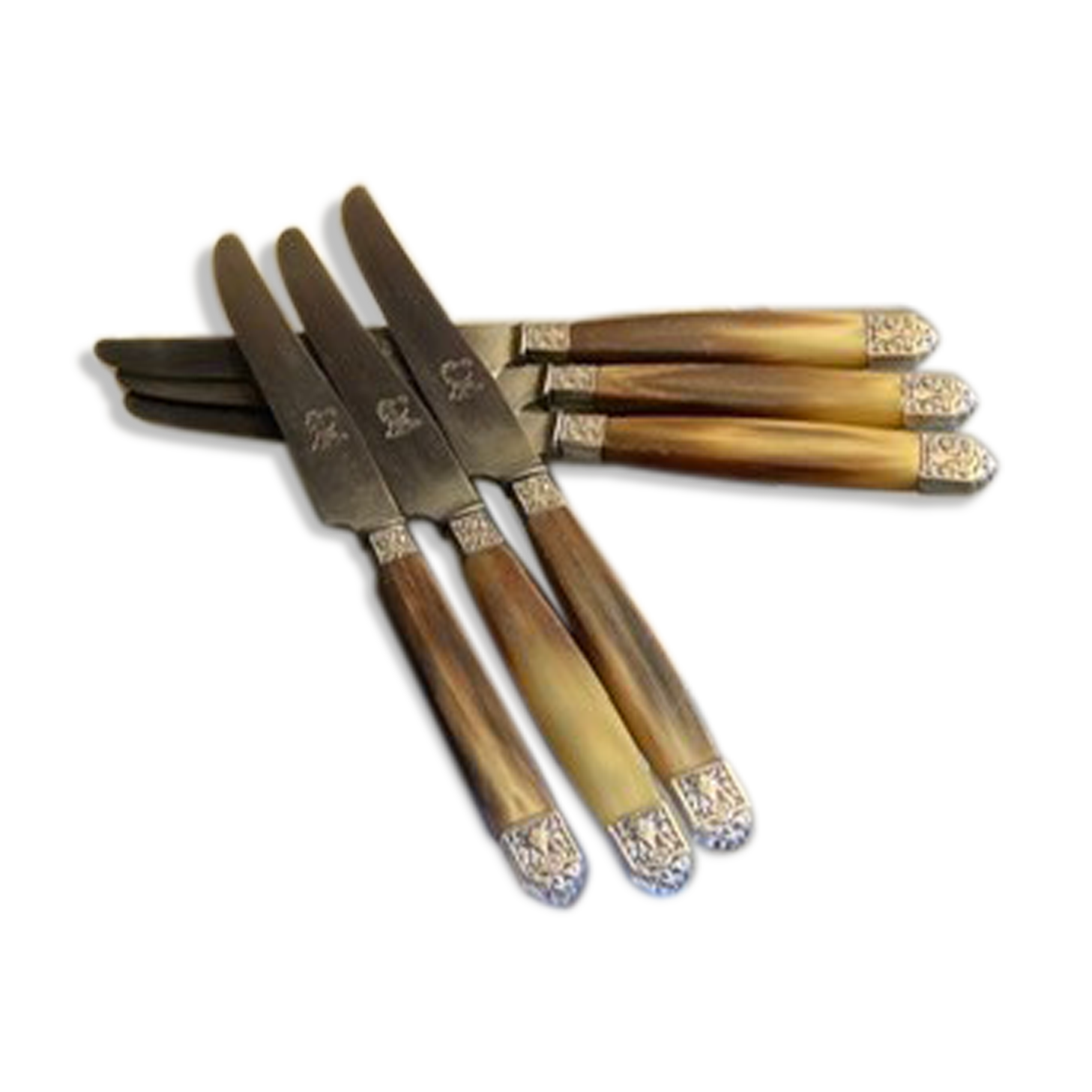 Lot of horned cheese knives