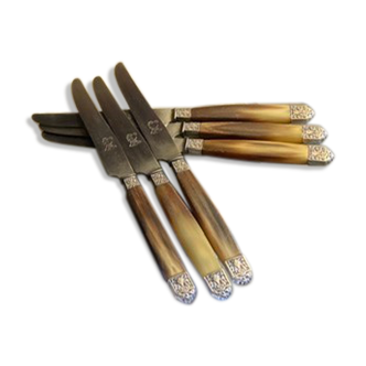 Lot of horned cheese knives