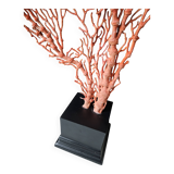 Gorgone Rouge XXL Wooden Base. H: 47 cm | Decorative Object l PlaceOdd