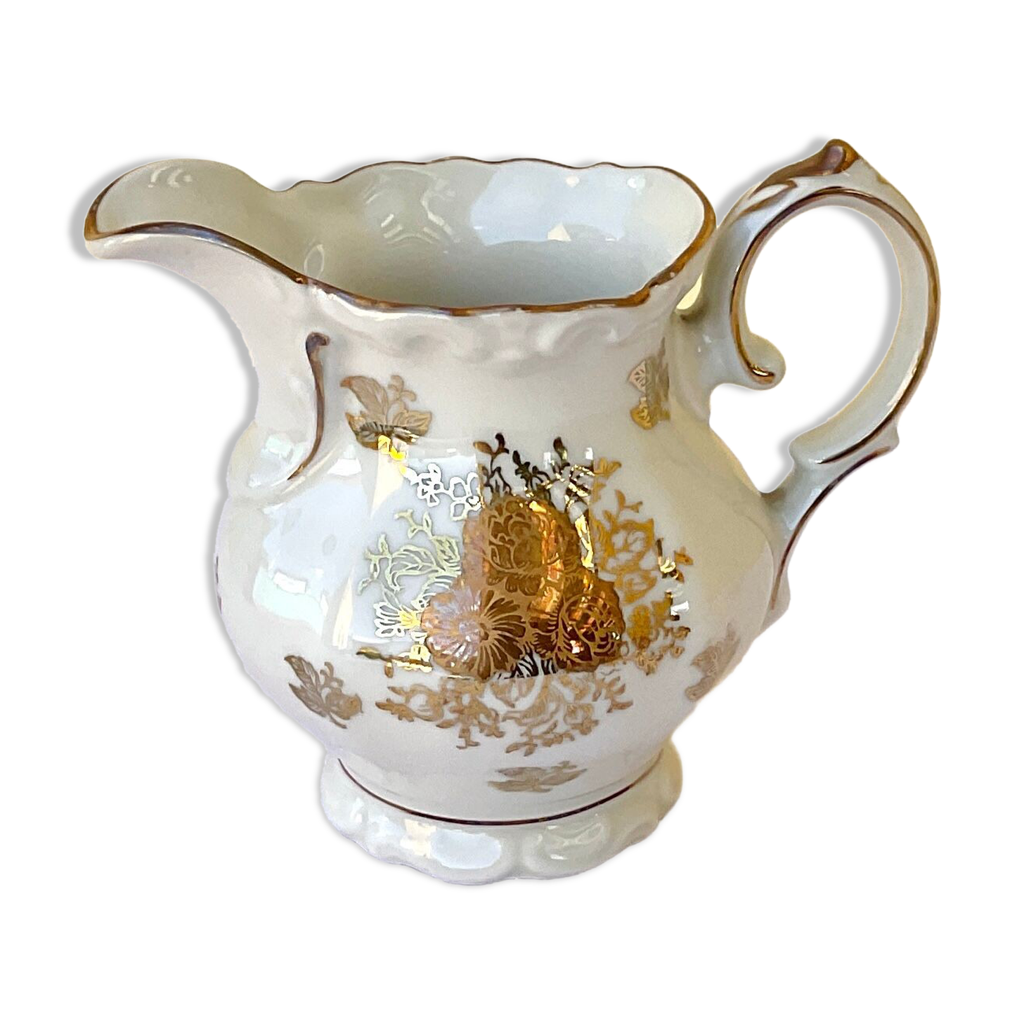 Creamer milk jar with gilding Bavaria