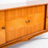 Vintage sideboard / Mid Century. Wood with marquetry finishes. France, 1960s.