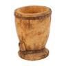 Old wooden mortar