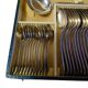 12-place silver-white metal cutlery set 85