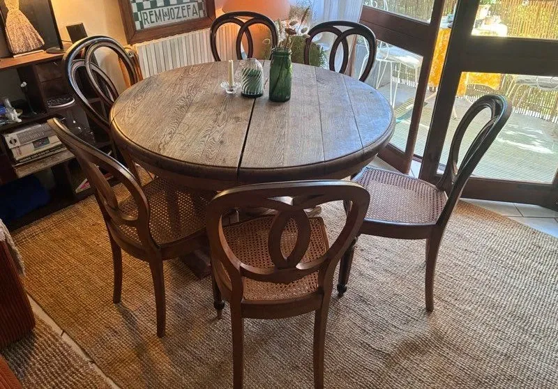 Napoleon III Medallion Chairs - Handmade Caning