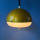 Mid-Century gold glitter suspension - Space Age pendant lamp - metallic moon light fixture