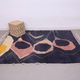 Vintage Abstract Beni Merirt Rug 180 x 225 cm, Beni Ourain Rug, Boho Rug