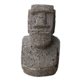 Stone paperweight of a giant Moai, 70s