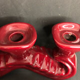 Pair of ceramic candle holders year 50