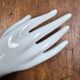 Main Baguier / Soliflore en porcelaine blanche