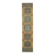 Vintage Turkish Oushak Handmade Wool Runner 78x350