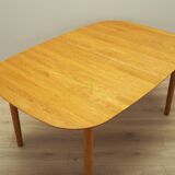 Table en frêne, design danois, années 1960, designer : Gunnar Falsig, fabricant : Holstebro Möbelfabrik