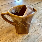 Enamelled ceramic pitcher from the 50s