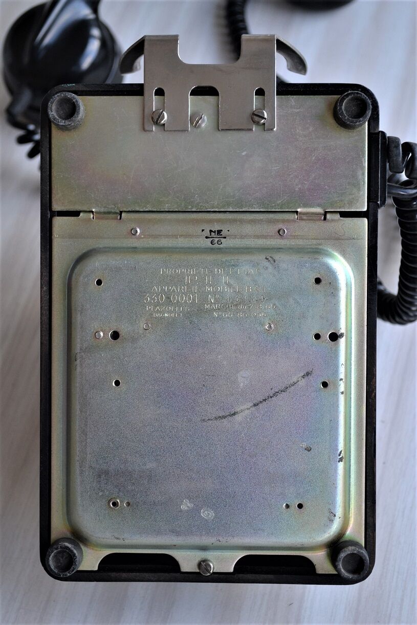 Bakelite dial PTT phone with 1960s vintage earpiece