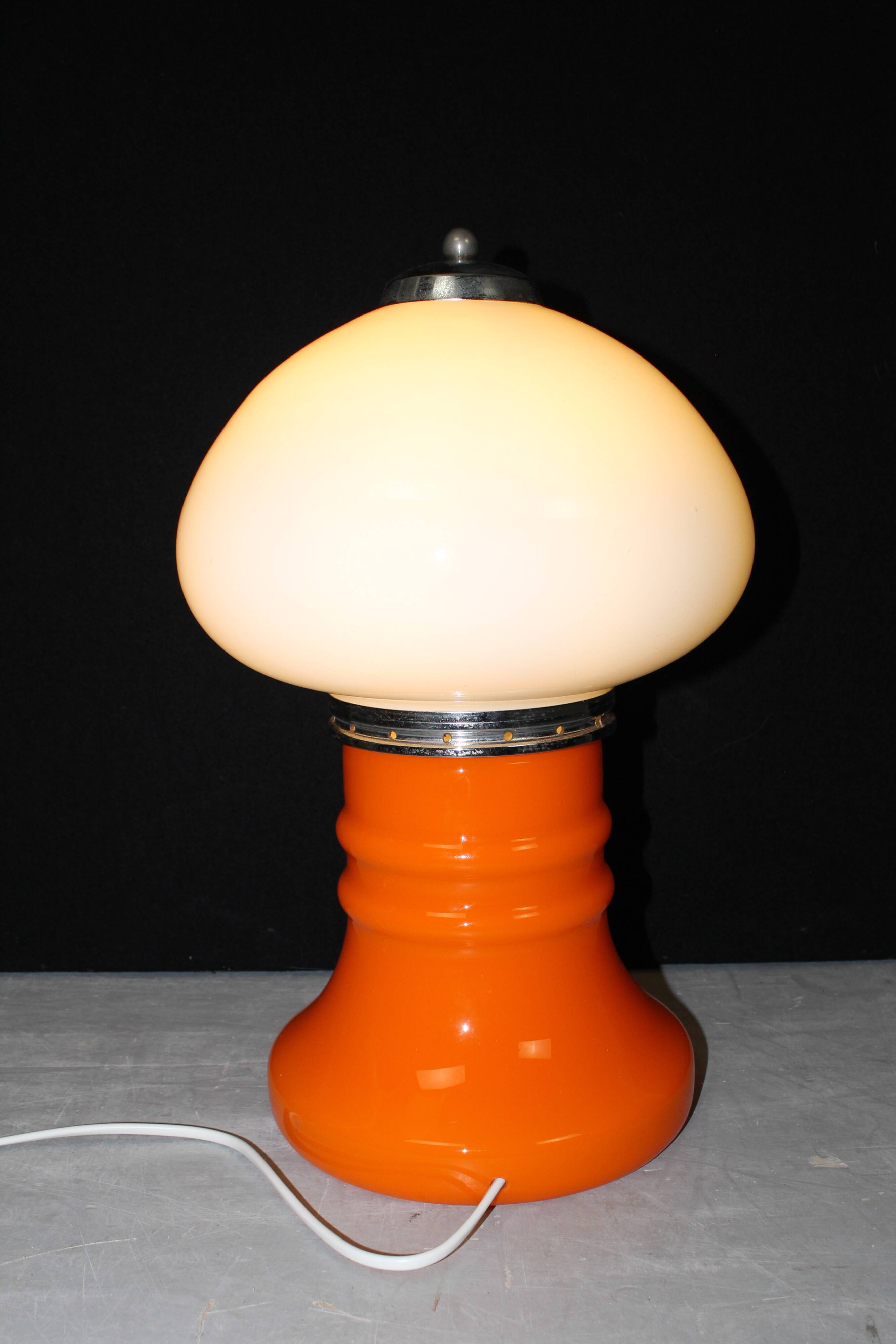 Mid Century Murano Table Lamp Fungo, Italy