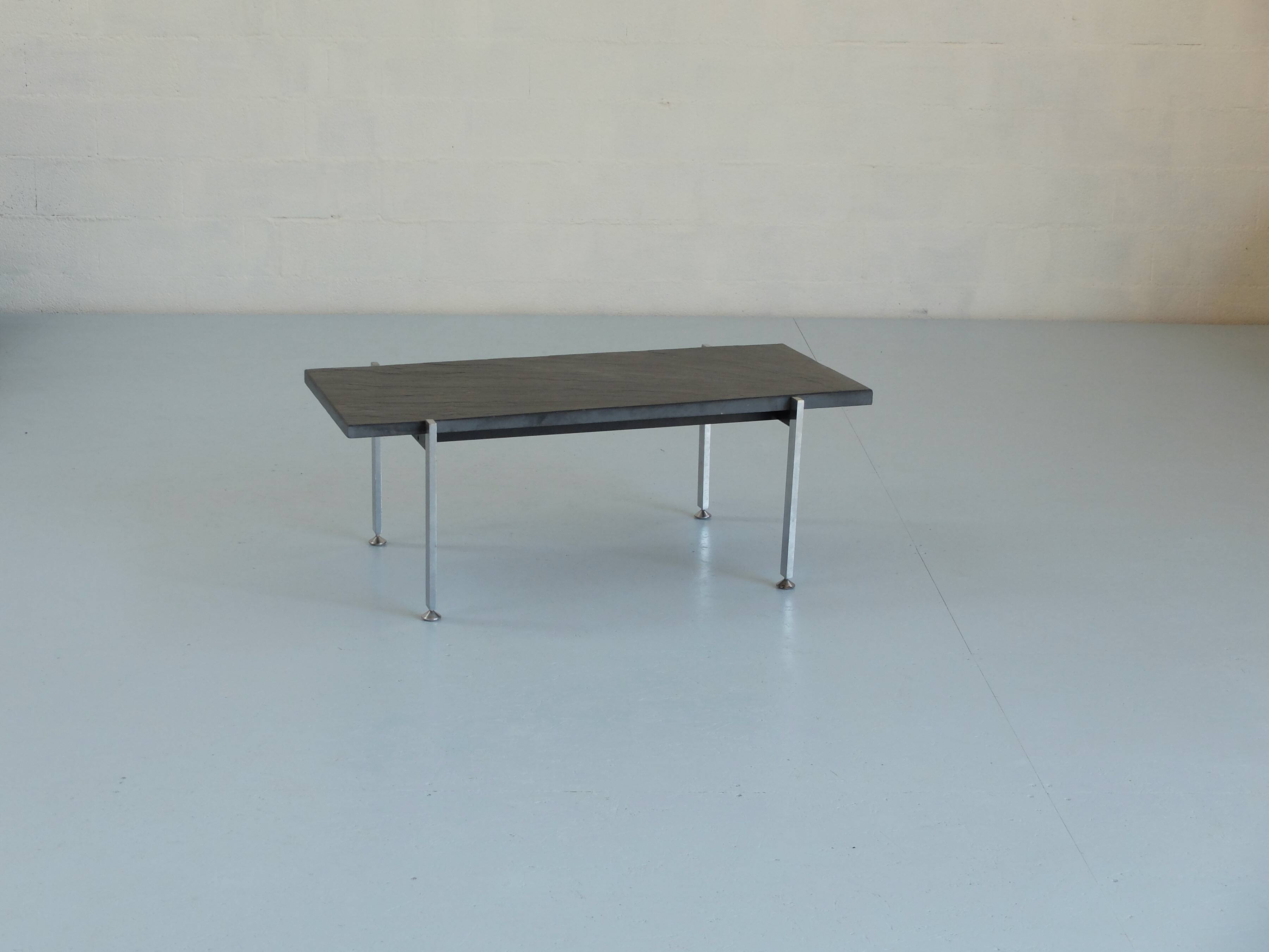 Slate stone coffee table France 1950