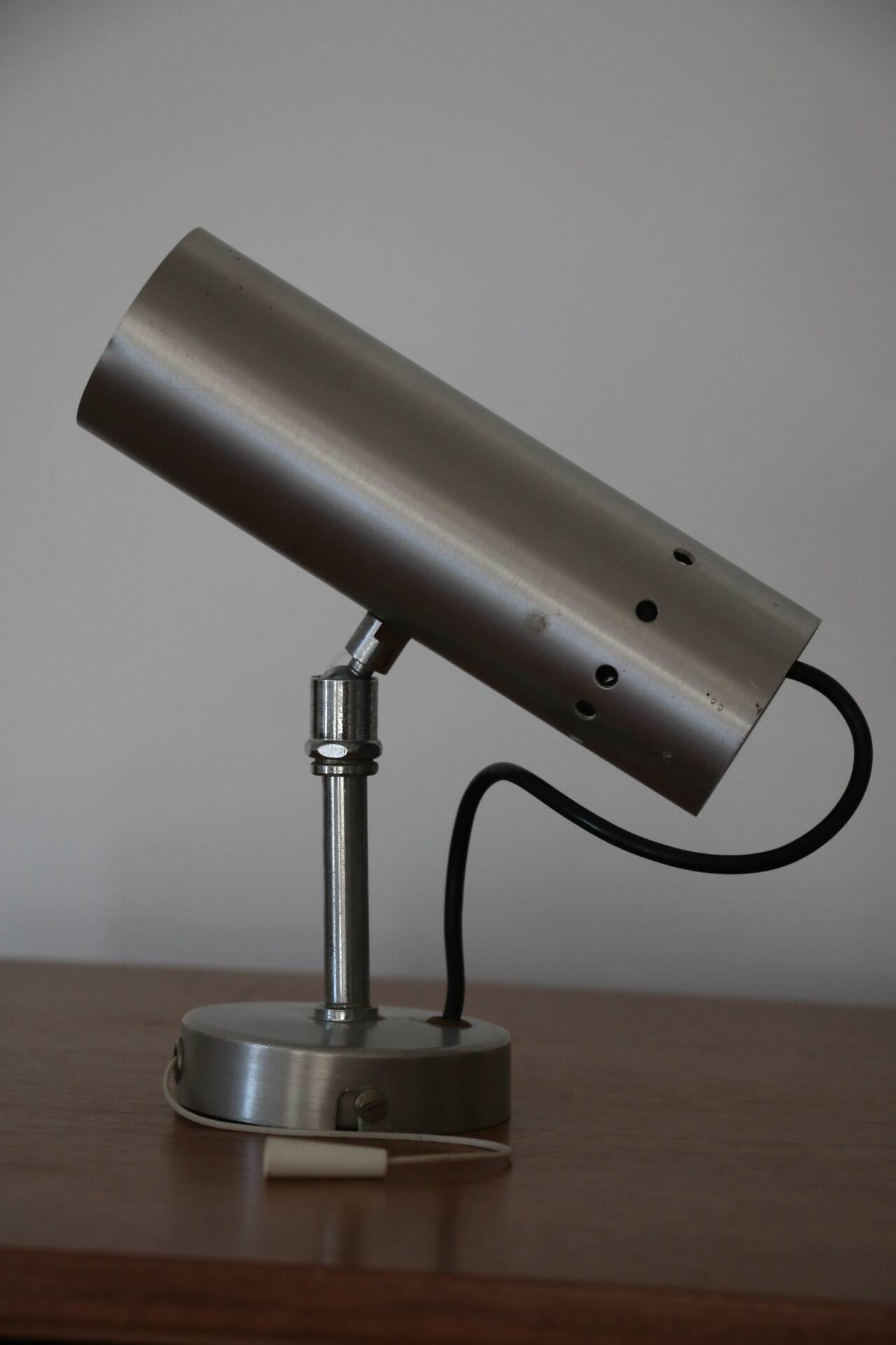 Brushed metal wall lights 1970 (tube)