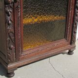 Gothic shelf showcase , solid oak