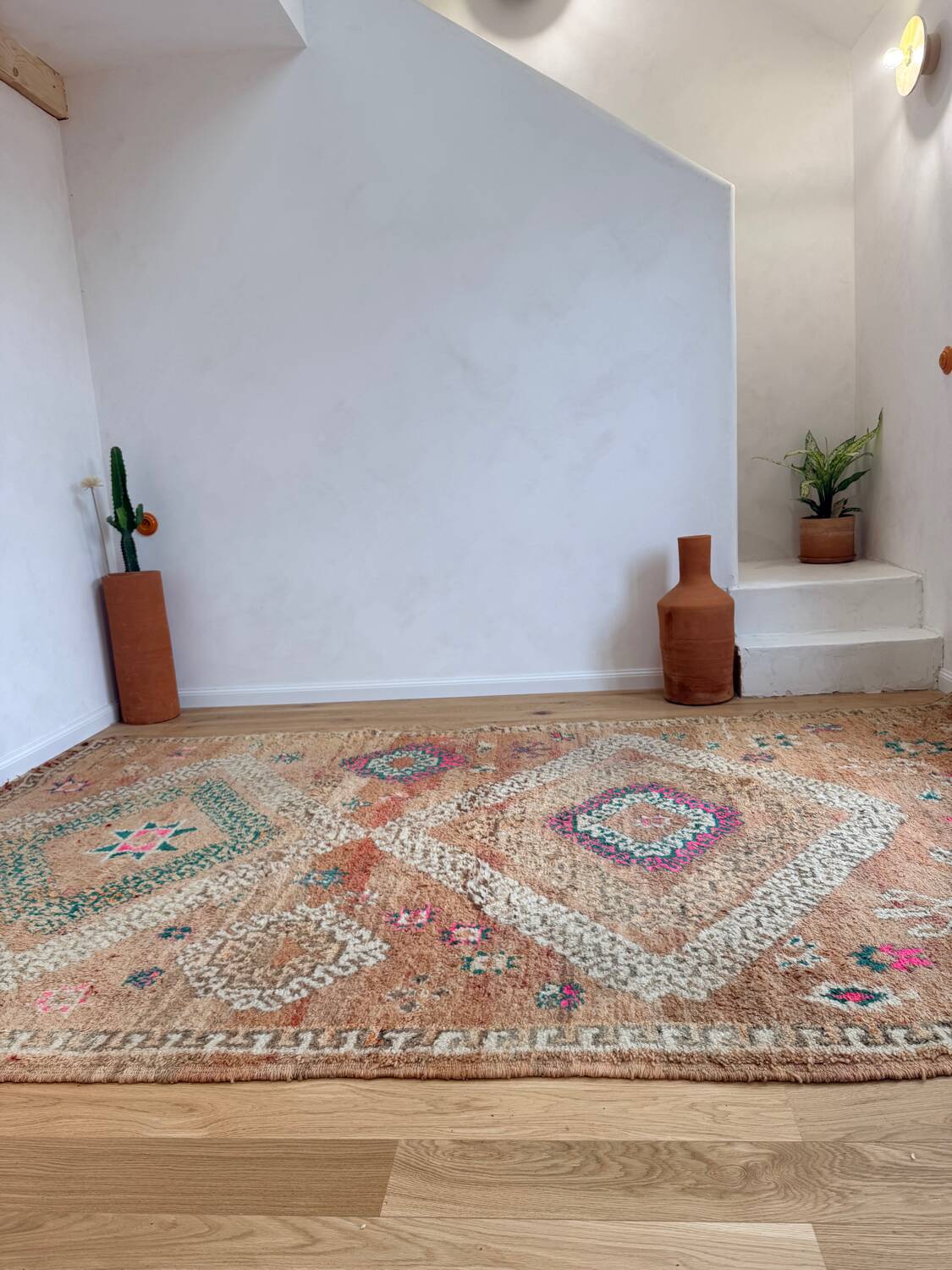 Large vintage Beni M'Guild Berber rug