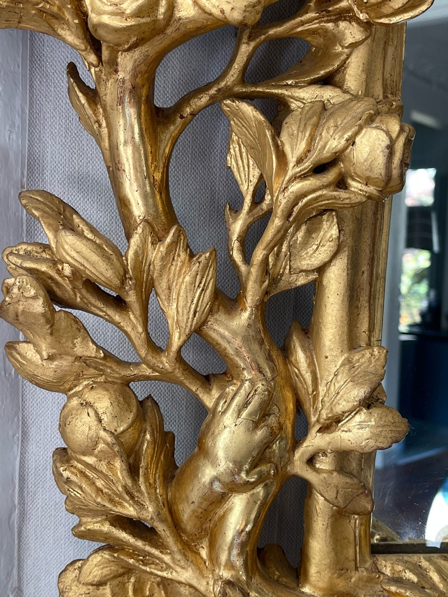 Mirror XVIIIth italian baroque 142x118cm