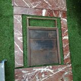 Fireplace in red marble from Languedoc
