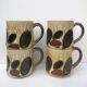 Set of 4 vintage ceramic mugs