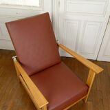 System armchair, Morris Art Deco chaise longue, France c. 1940